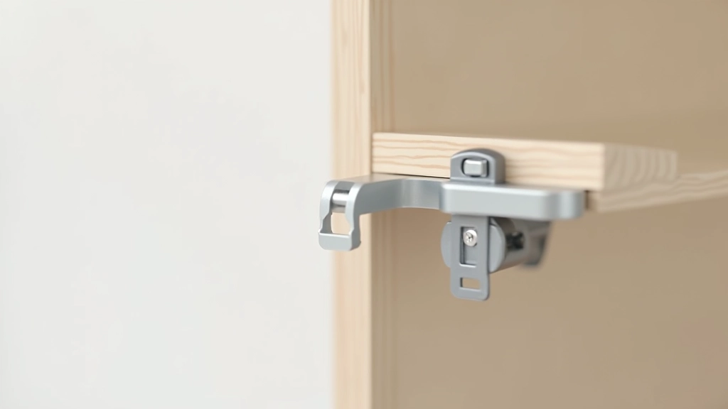 Close-up of modular sofa connectors showing metal clips and attachment points, professional product photography, white background