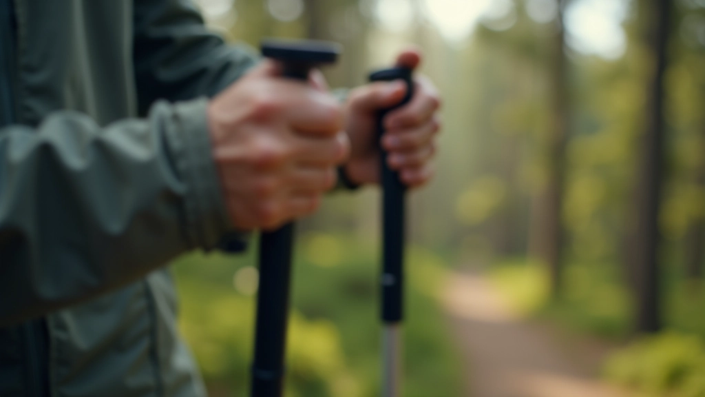 Nordic walking technique demonstration